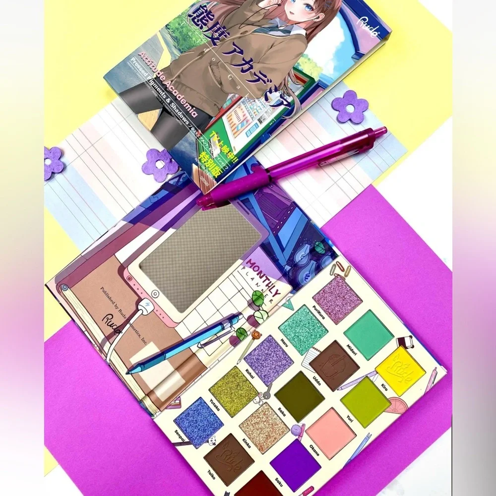 💎 Manga Collection Eyeshadow Palette Attitude Academia by Rude Cosmetics